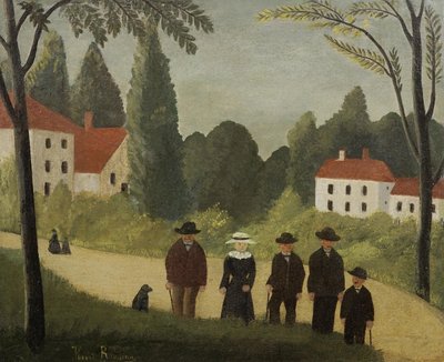 The Walkers by Henri Rousseau